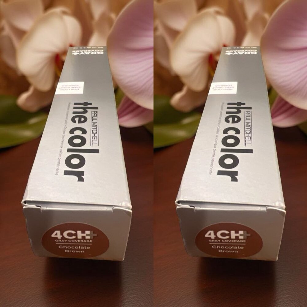 Paul Mitchell The Color Gray Coverage 4Ch+ Chocolate Brown 2.5 oz_ 2 units